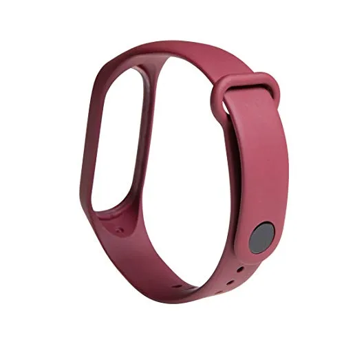 Mi Smart Band 4 (Black)   Additional Strap (Red)