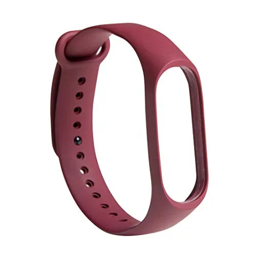 Mi Smart Band 4 (Black)   Additional Strap (Red)