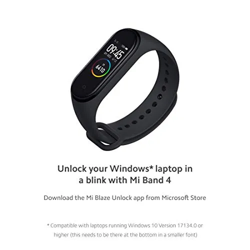 Mi Smart Band 4- India's No.1 Fitness Band, Up-to 20 Days Battery Life, Color AMOLED Full-Touch Screen, Waterproof with Music Control and Unlimited Watch Faces