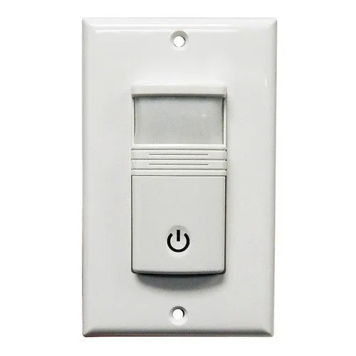 Morris Products 80528 Wall Mount Occupancy/Vacancy Sensors - No Neutral - PIR Single Pole White - Wall Mount PIR Occupancy Sensors lead to great energy savings.