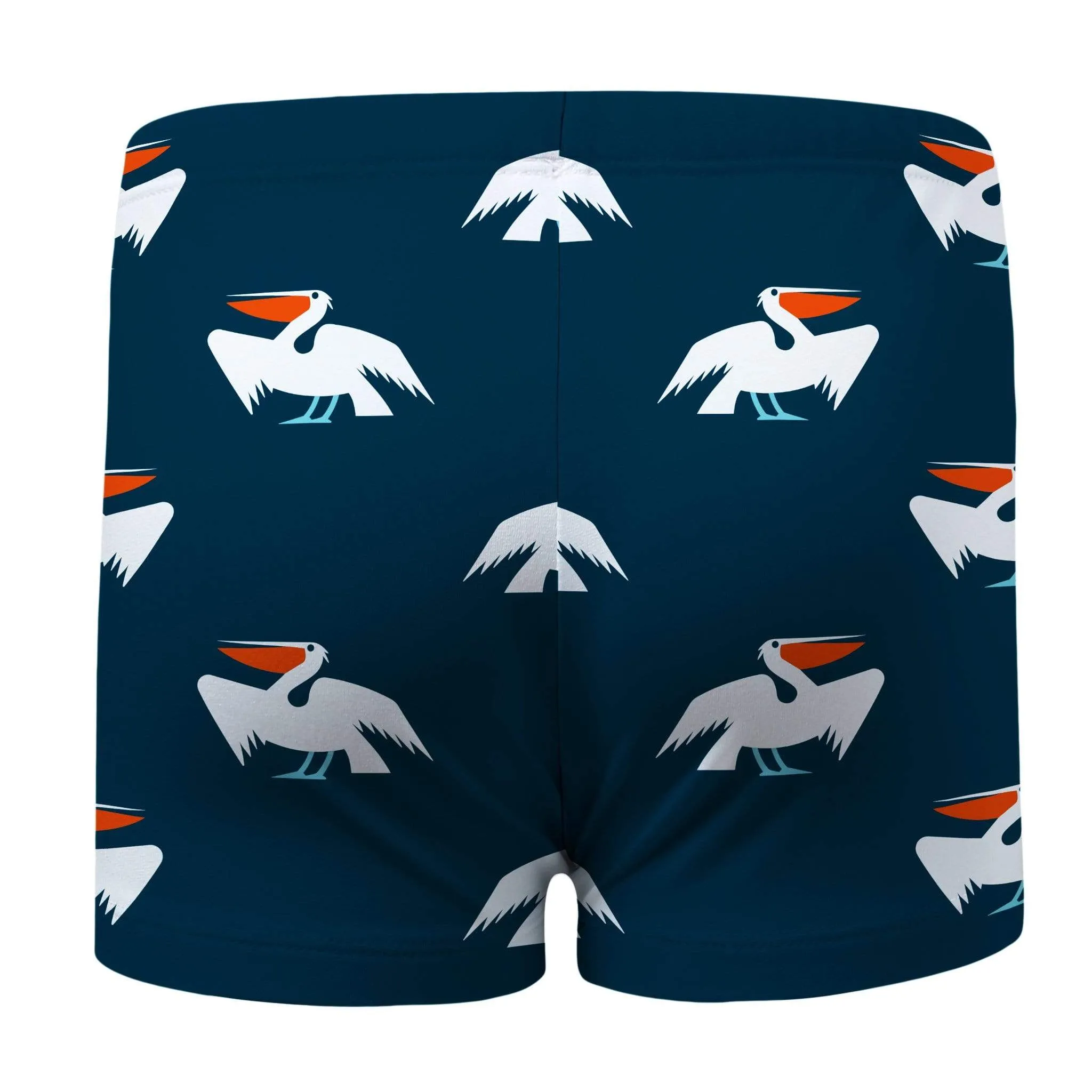 Navy Pelican Scoop Swim Shorts