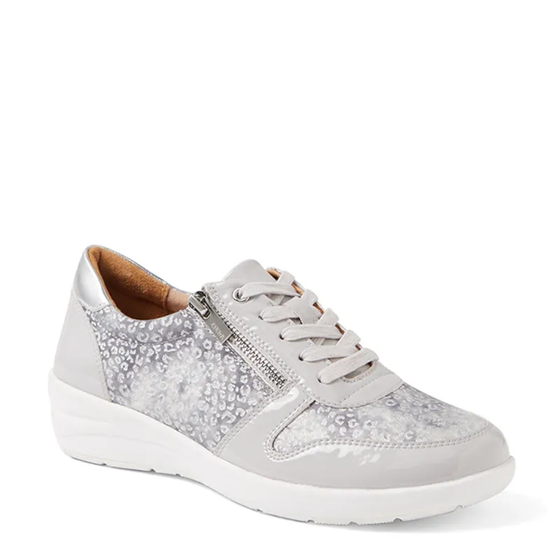 NEWTON W - MISTY CLOUDY-SILVER LEOPARD LEATHER