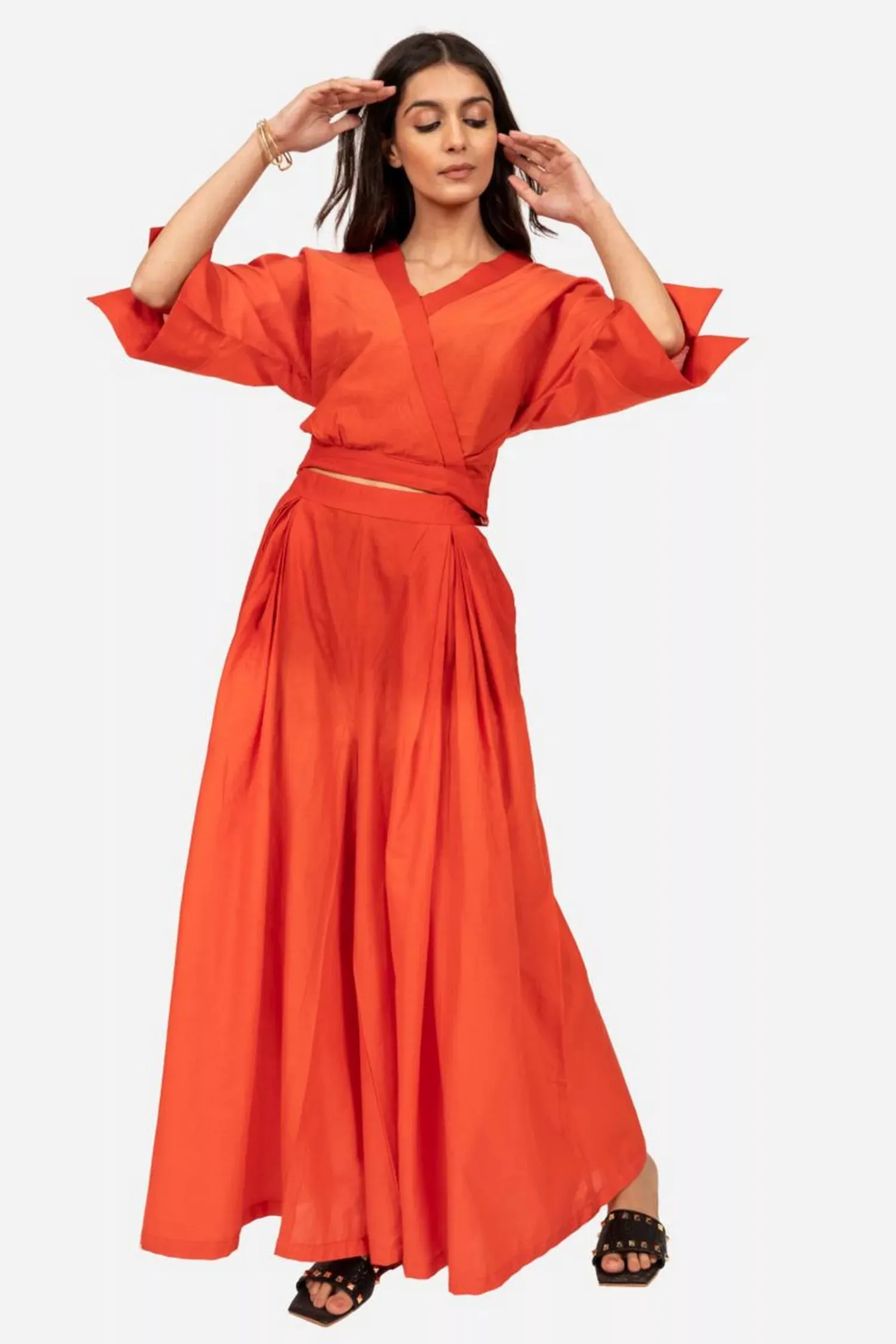 Orange Ombre Coord Set