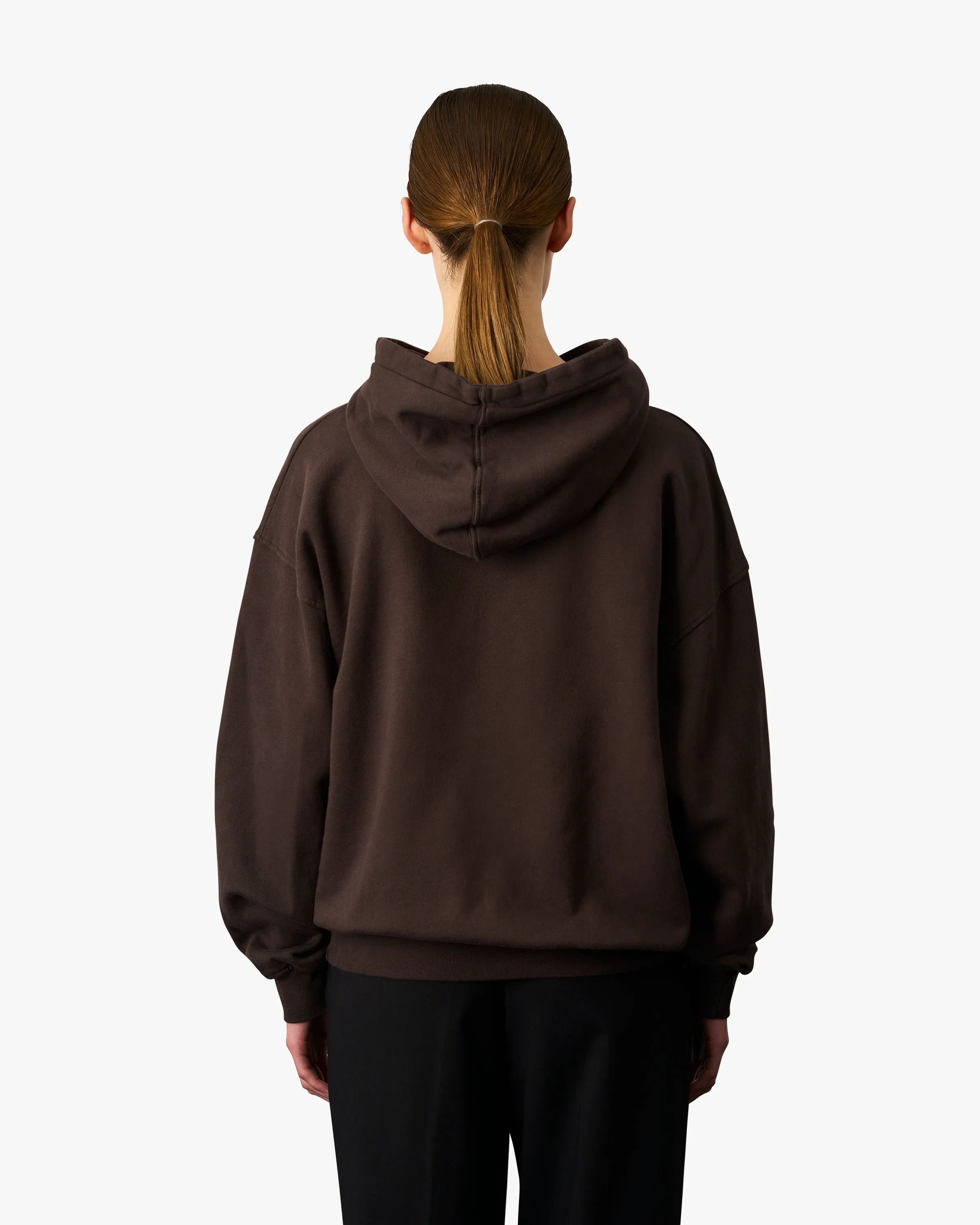 Organic Oversized Hood - Coffee Brown