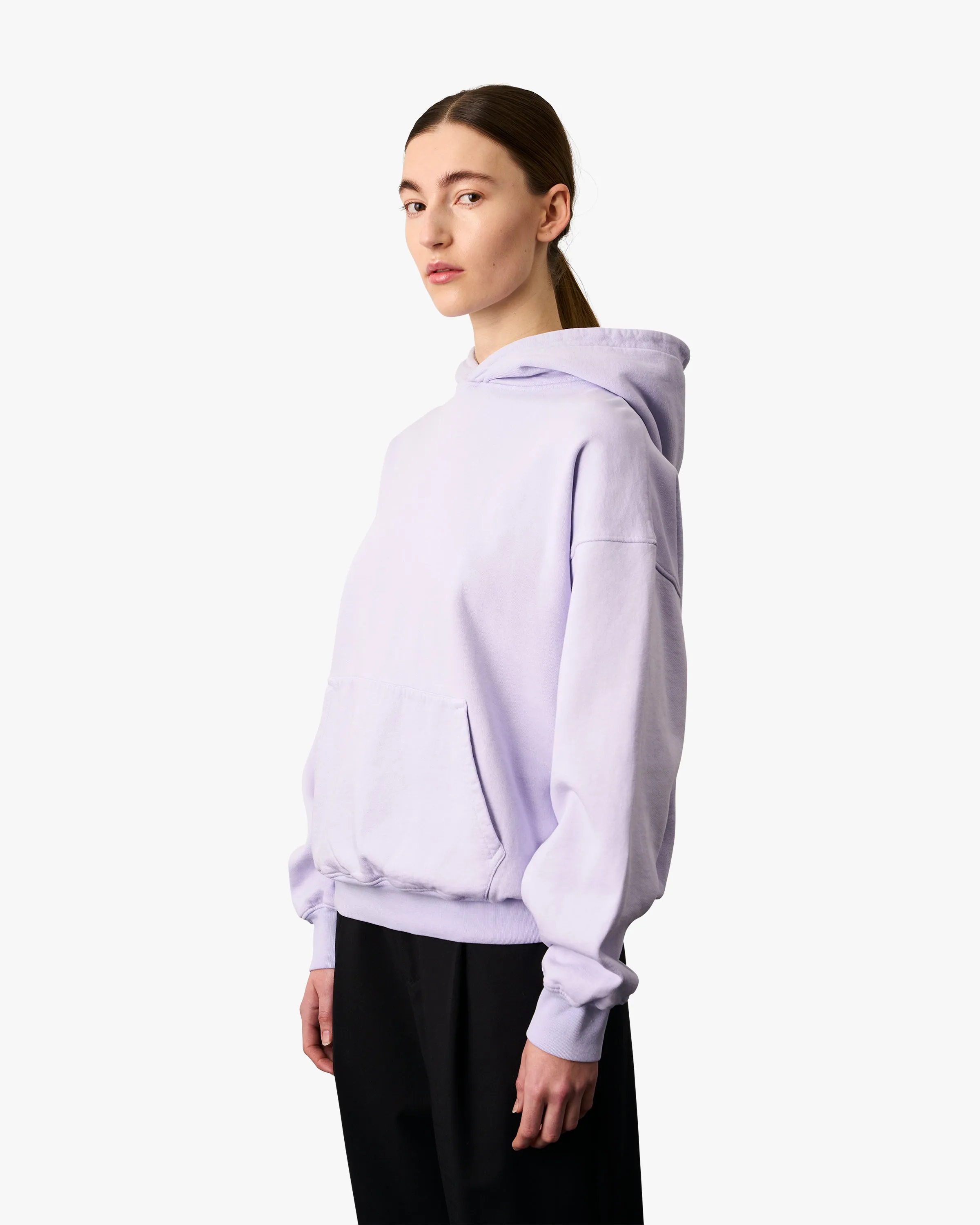 Organic Oversized Hood - Soft Lavender