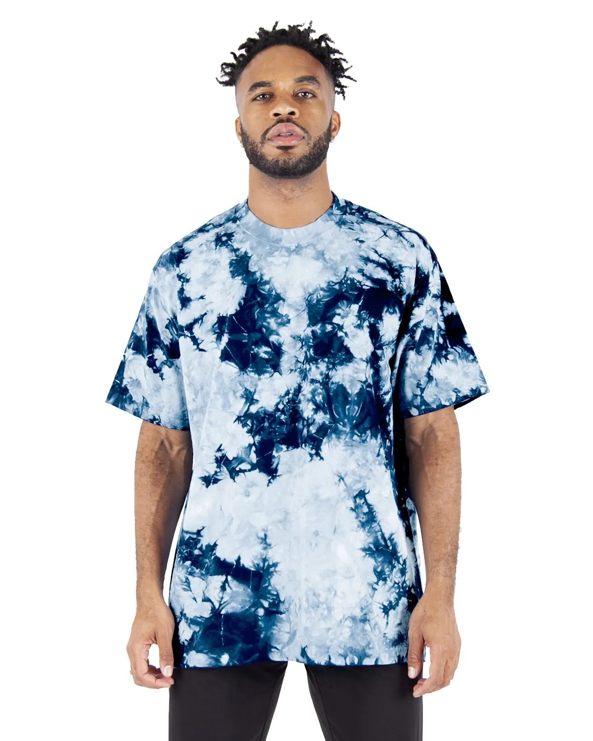 OZ MAX HEAVYWEIGHT TIE DYE - NAVY WHITE