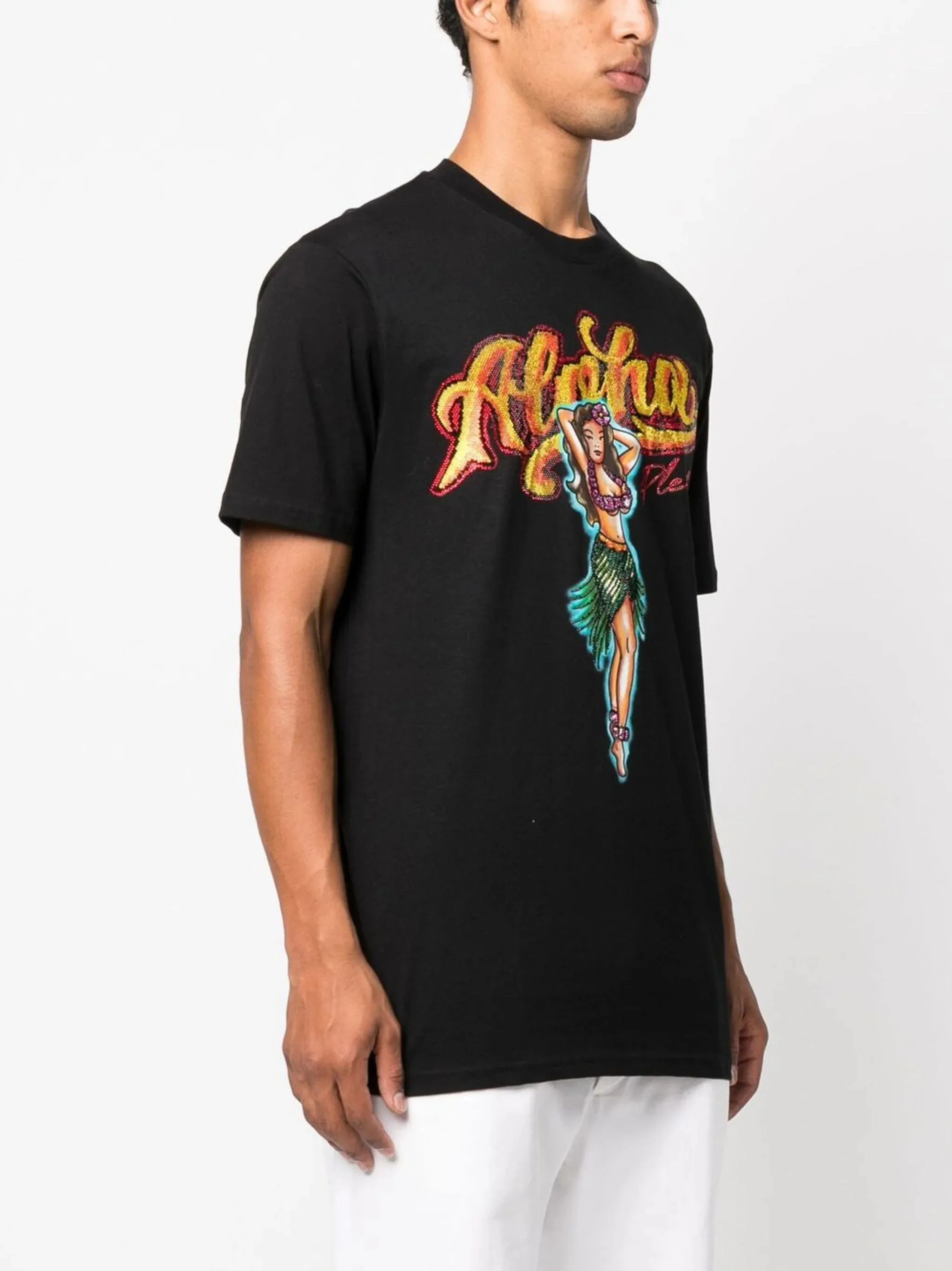 Philipp Plein Hawaii Embellished Short-Sleeve T-Shirt