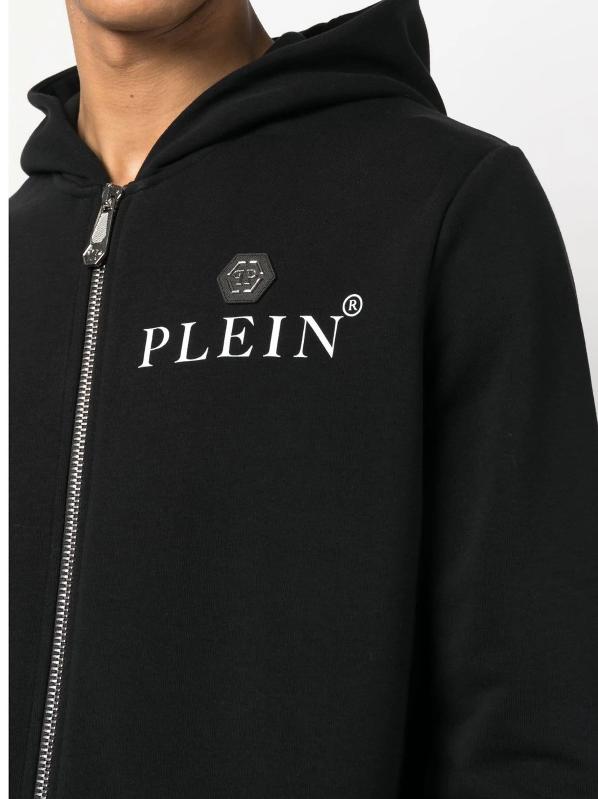 Philipp Plein Hoodie Hexagon Hoodie Black