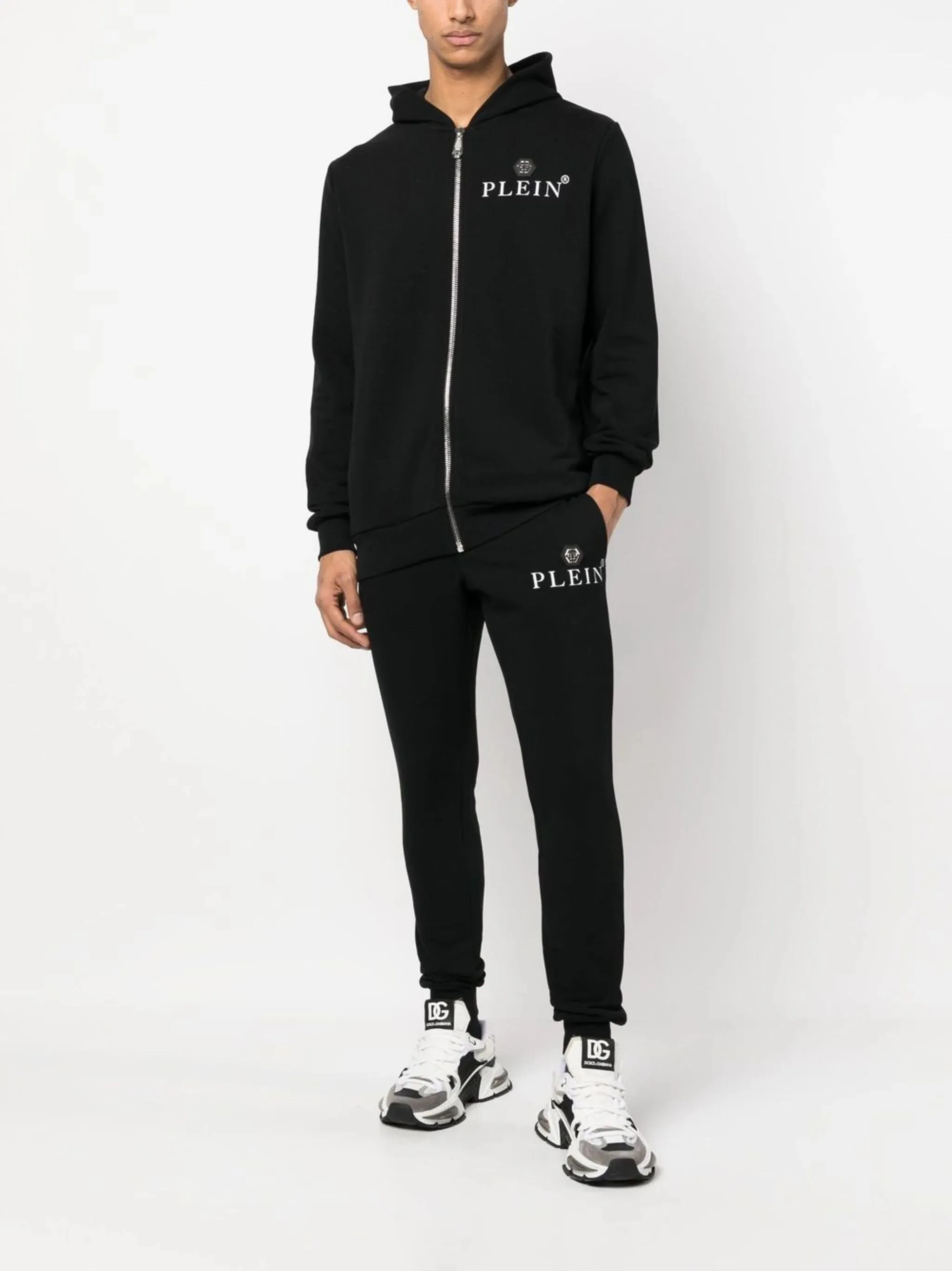 Philipp Plein Hoodie Hexagon Hoodie Black