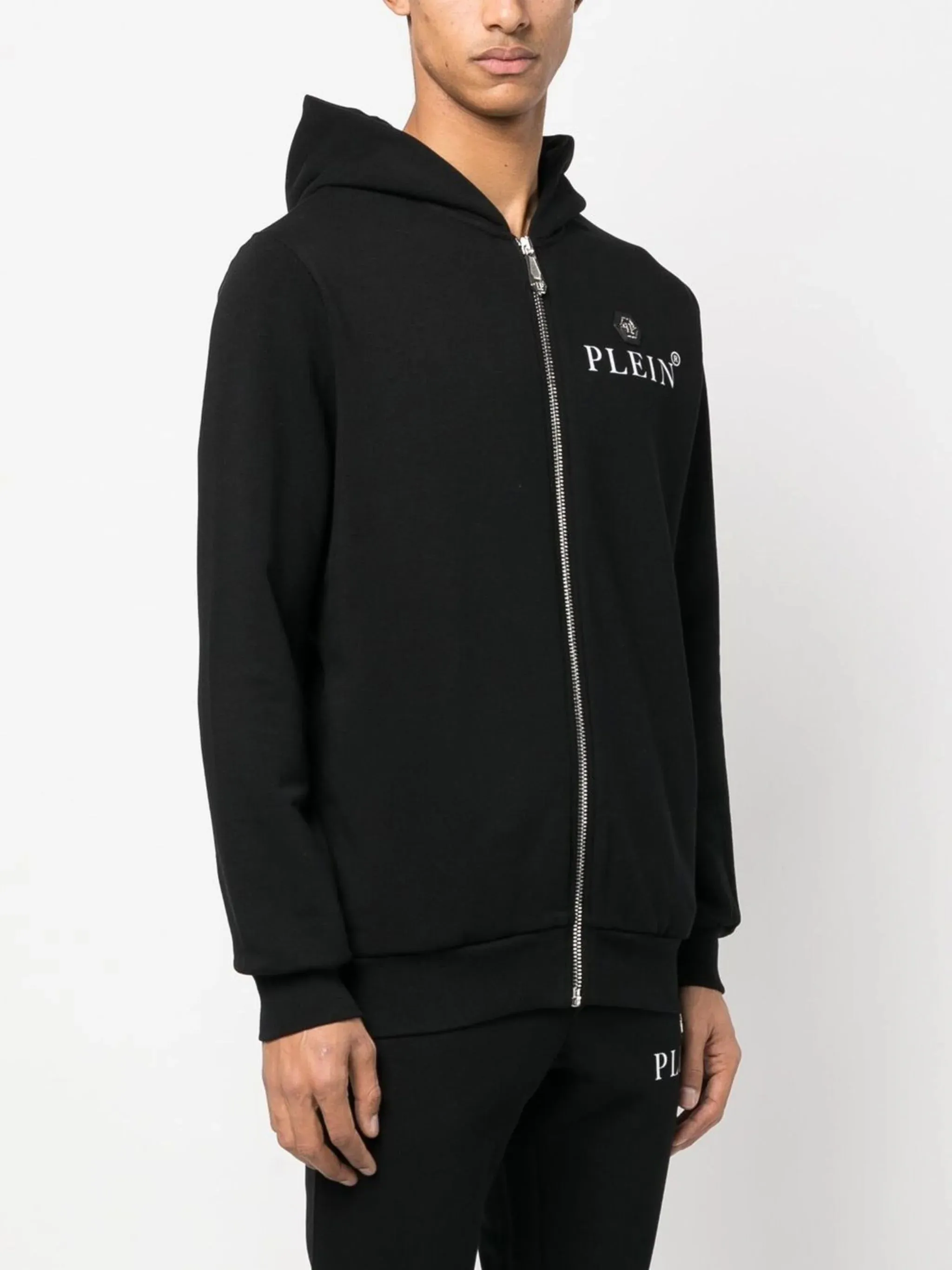 Philipp Plein Hoodie Hexagon Hoodie Black