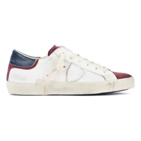 Philippe Model Elegant Leather Sneakers with Suede Accents