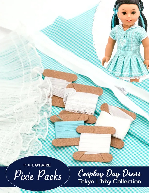 Pixie Packs Cosplay Day Dress Aqua Tokyo Libby Collection