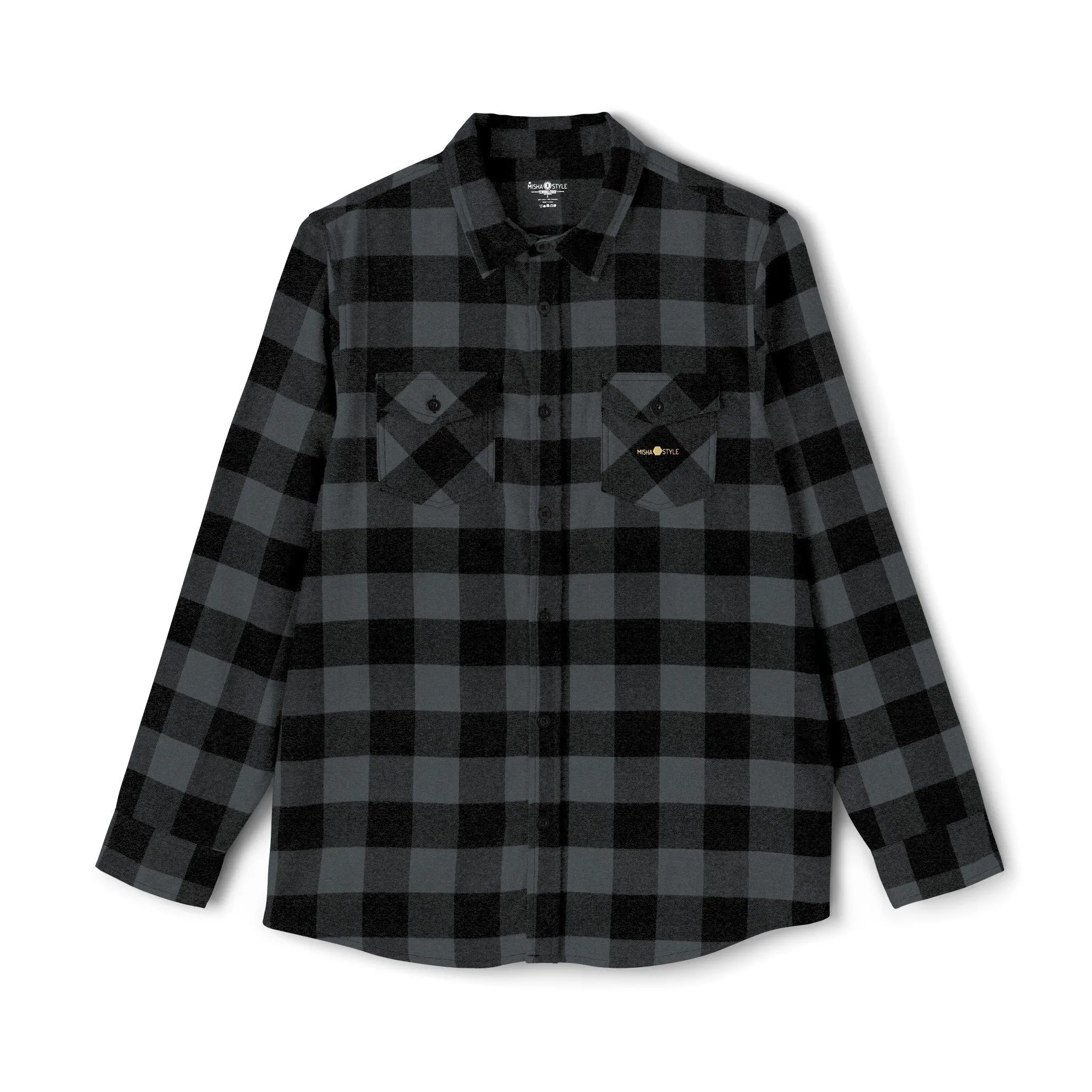 Plaid Women Luxury Flannel Shirt - Charcoal Heather