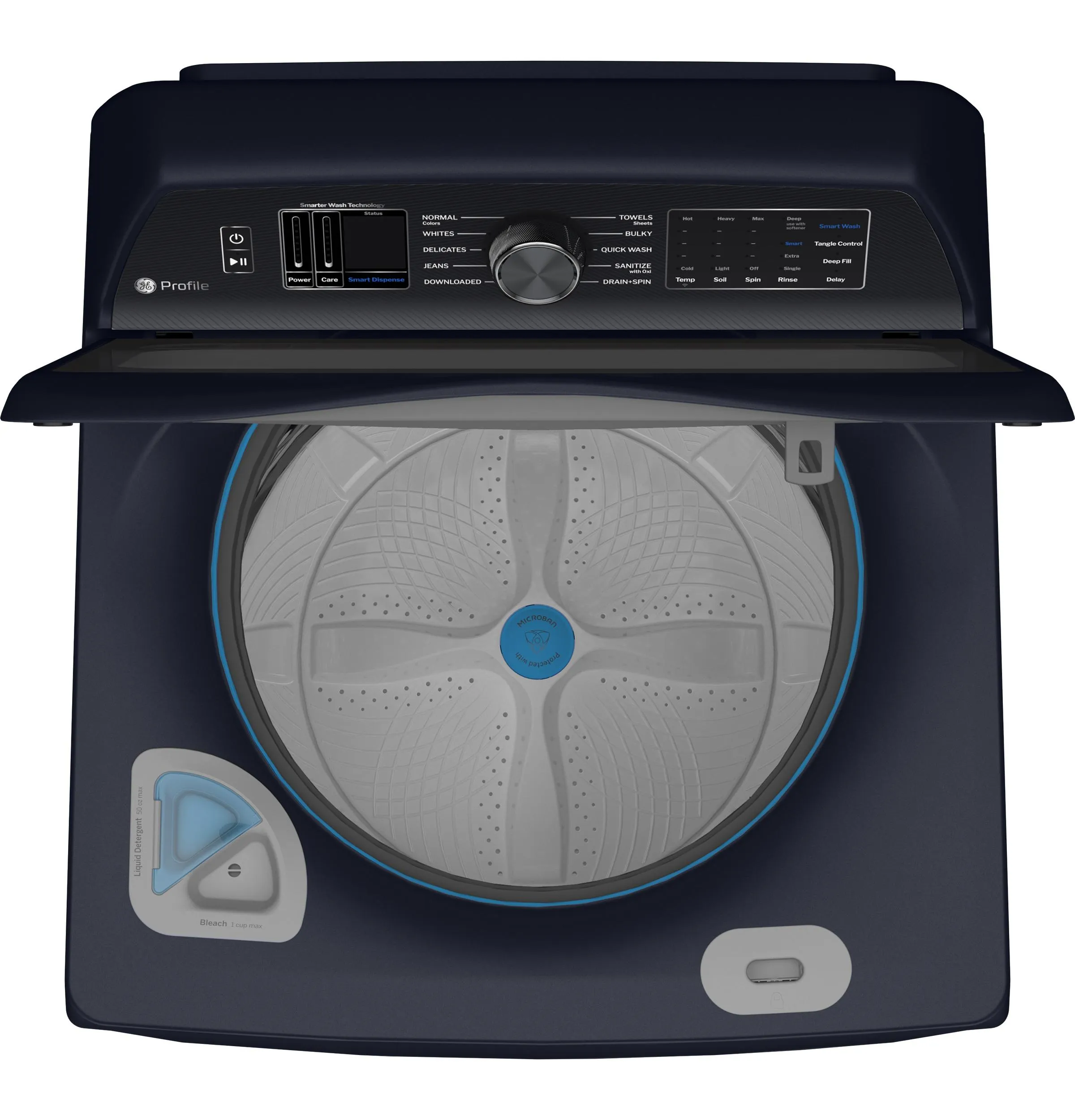 PTW800BPWRS GE Profile™ ENERGY STAR® 5.4 cu. ft. Capacity Washer with Smarter Wash Technology and Adaptive SmartDispense