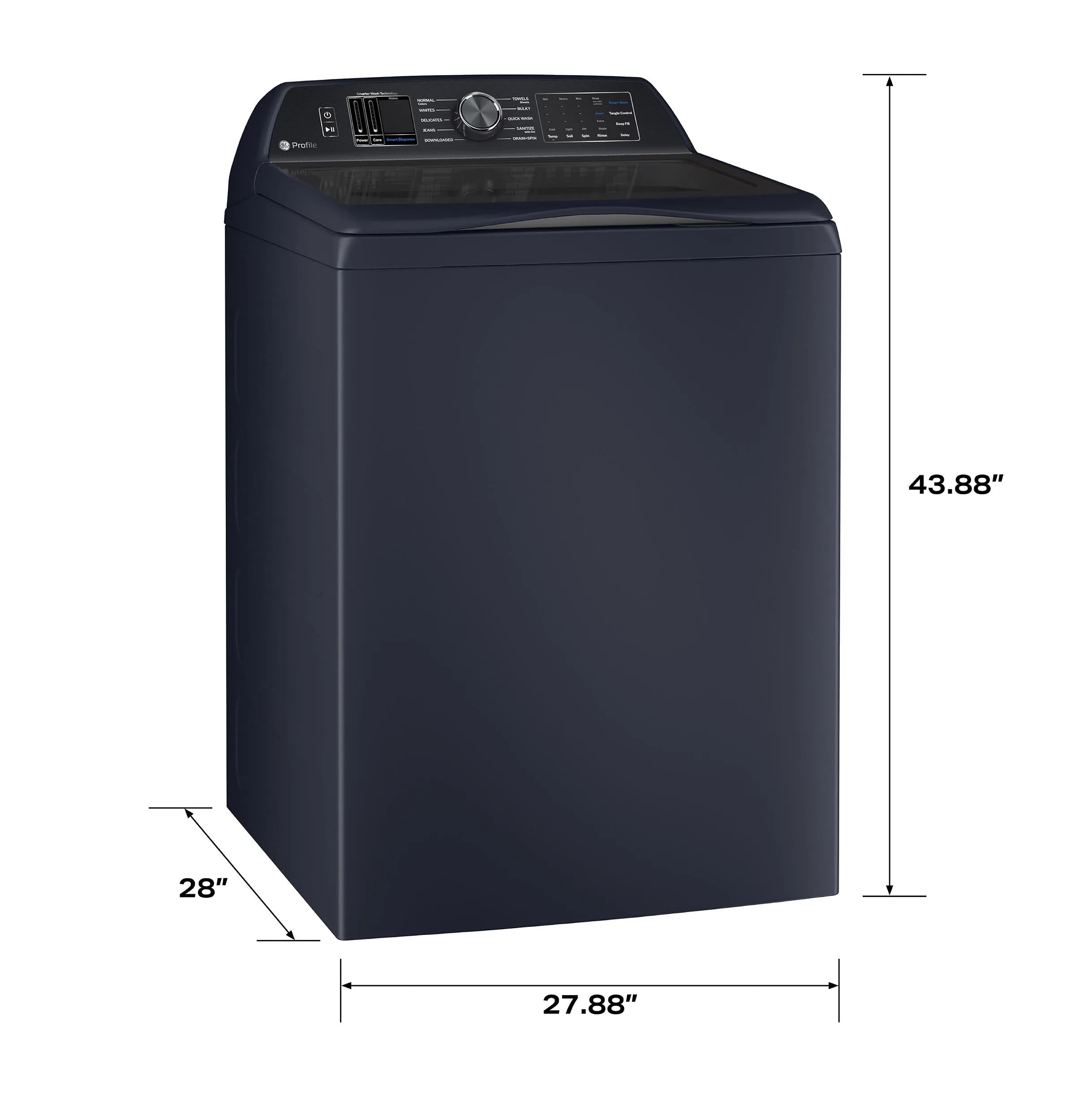 PTW800BPWRS GE Profile™ ENERGY STAR® 5.4 cu. ft. Capacity Washer with Smarter Wash Technology and Adaptive SmartDispense