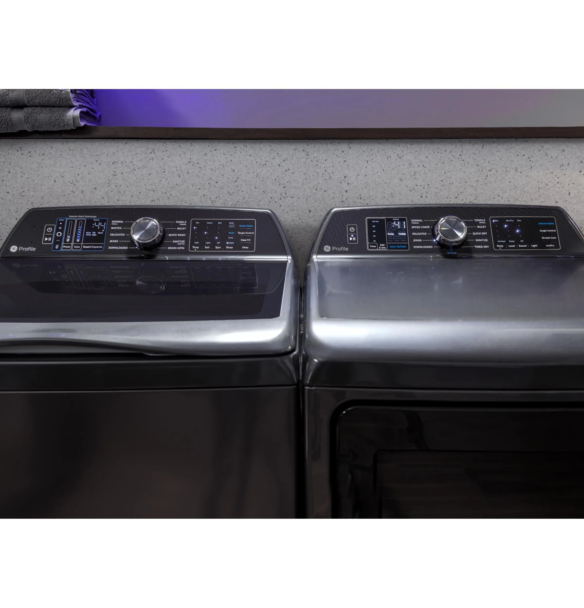 PTW900BPTDG GE Profile™ ENERGY STAR® 5.4 cu. ft. Capacity Washer with Smarter Wash Technology and FlexDispense™