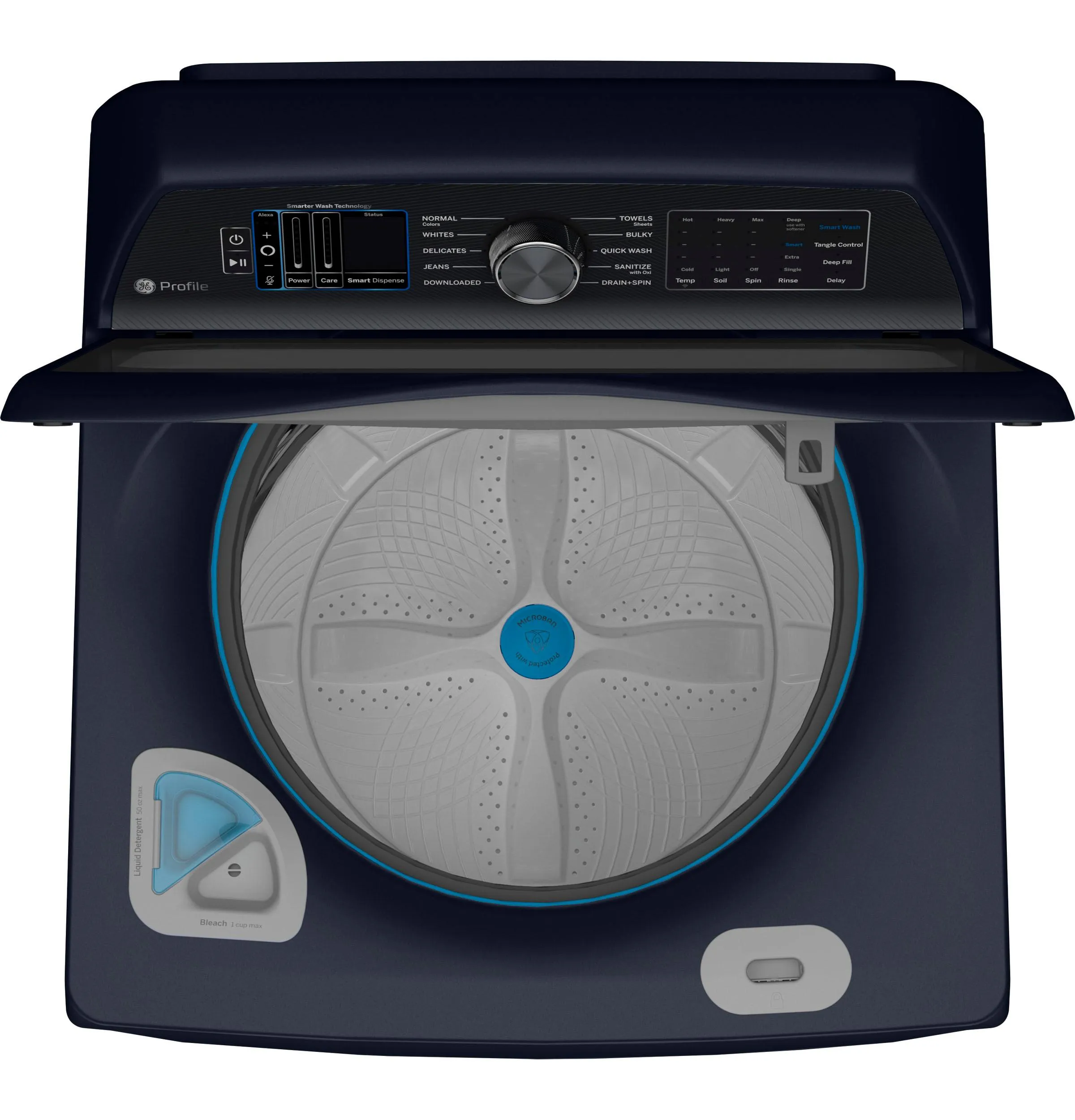 PTW900BPTRS GE Profile™ ENERGY STAR® 5.4 cu. ft. Capacity Washer with Smarter Wash Technology and FlexDispense™