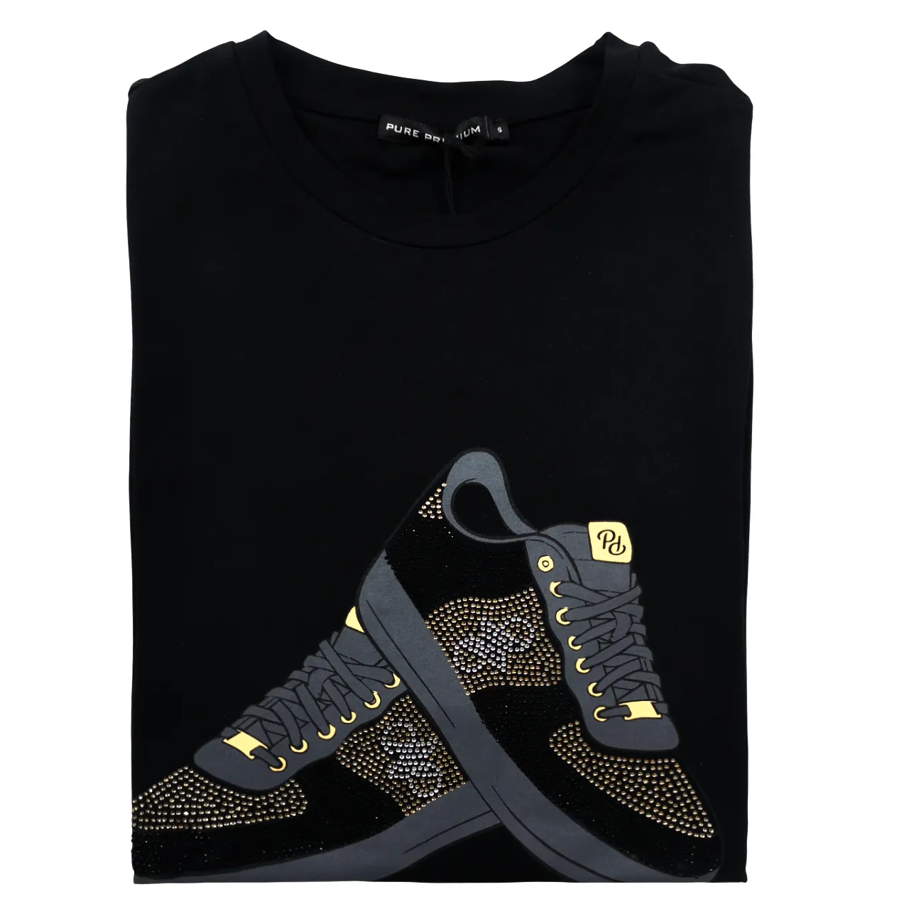 PURE PREMIUM  Black SNEAKER  T Shirt