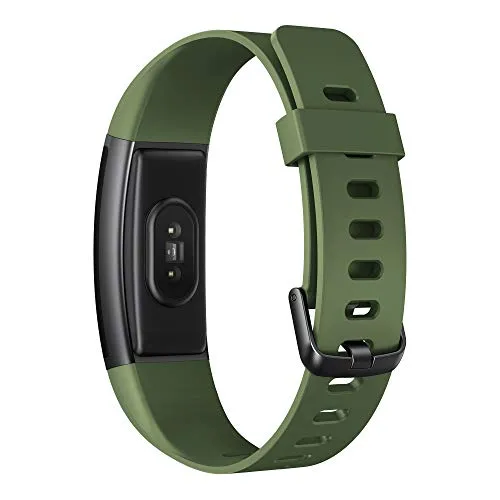 realme Band (Green) - Full Colour Screen with Touchkey, Real-time Heart Rate Monitor, in-Built USB Charging, IP68 Water Resistant