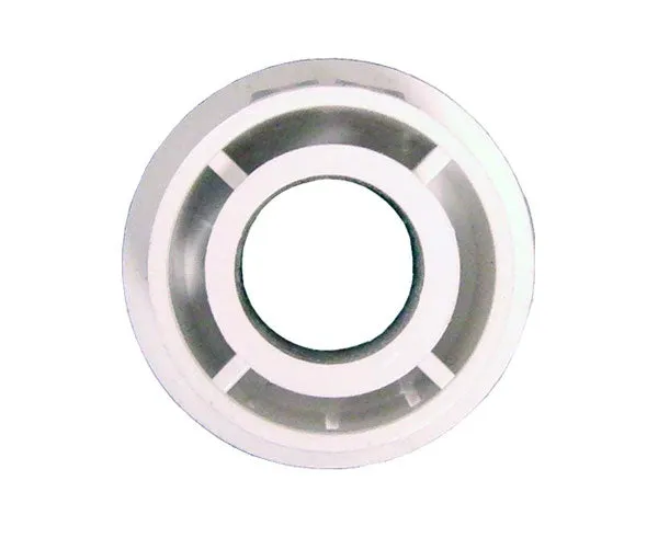 Recessed Adaptors, Reusable, 3/8" Hole, 3/4" Diameter, White - 10 Pack