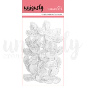 ROSE LACE LEAVES BY UNIQUELY CREATIVE - 3PK