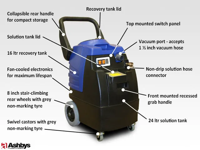 Sensei Carpet Cleaning Machine | 250 psi | HD 3 Stage 5.7" PERFORMANCE Vac