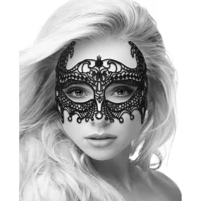 Shots - Ouch Black and White Lace Empress Eye Mask (Black)