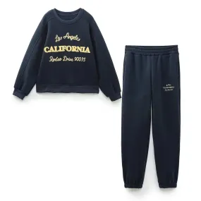 Sierra – Crew neck sweatshirt & jogger-style pants – California lounge set