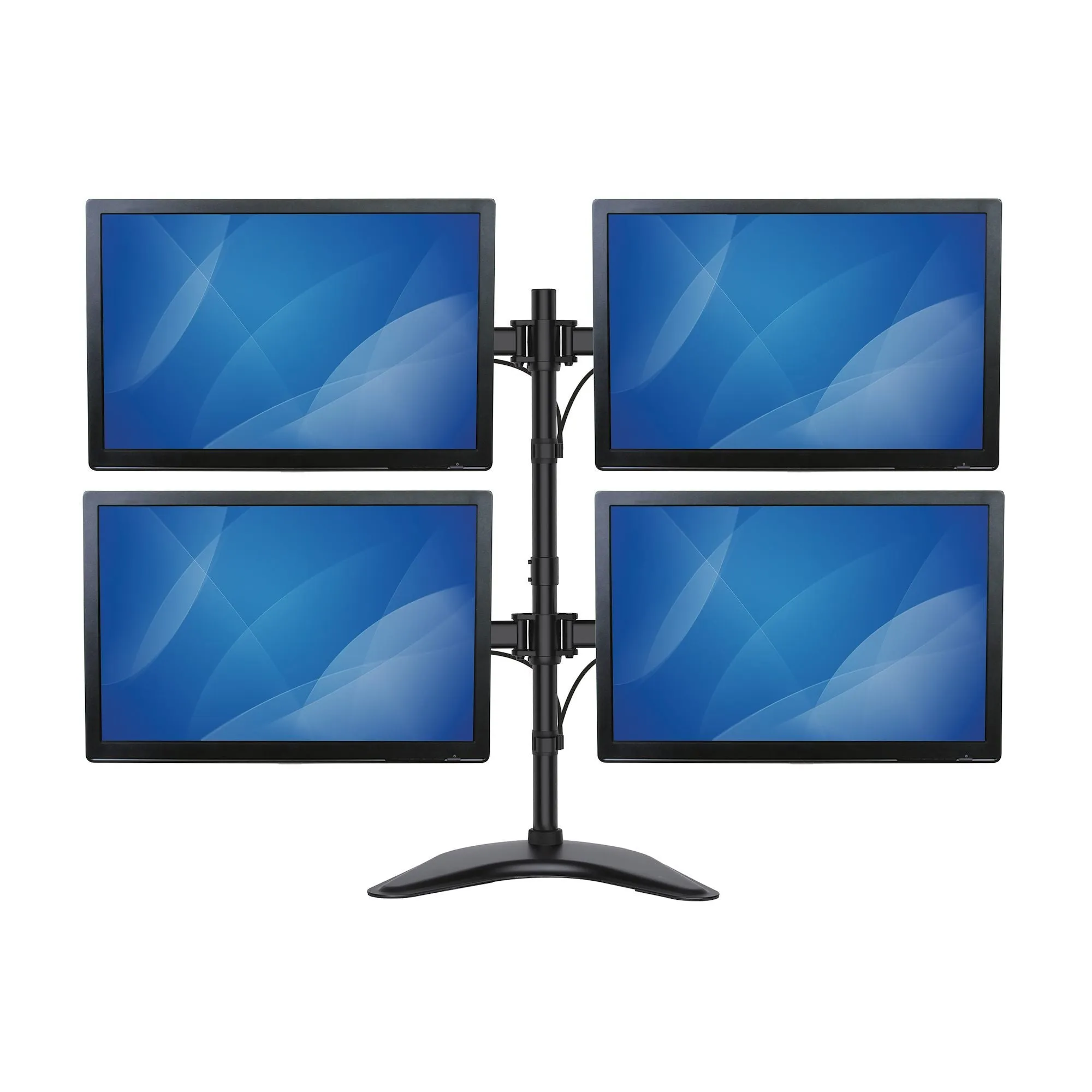 StarTech Quad-Monitor Desktop Stand - Adjustable 4 Monitors Stand - Height Adjustable ARMBARQUAD (5 Years Manufacture Local Warranty In Singapore)