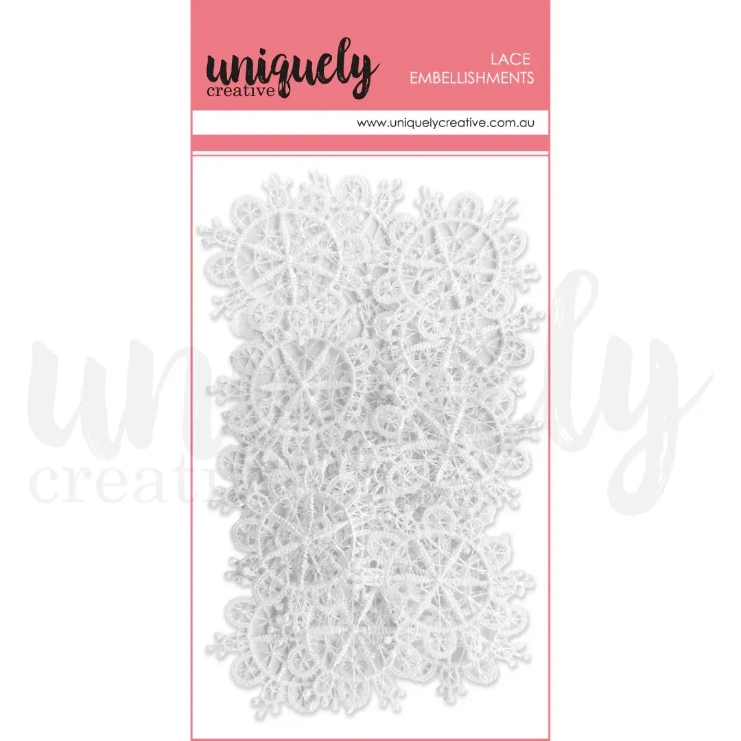 STELLAR LACE PIECES BY UNIQUELY CREATIVE - 10PK