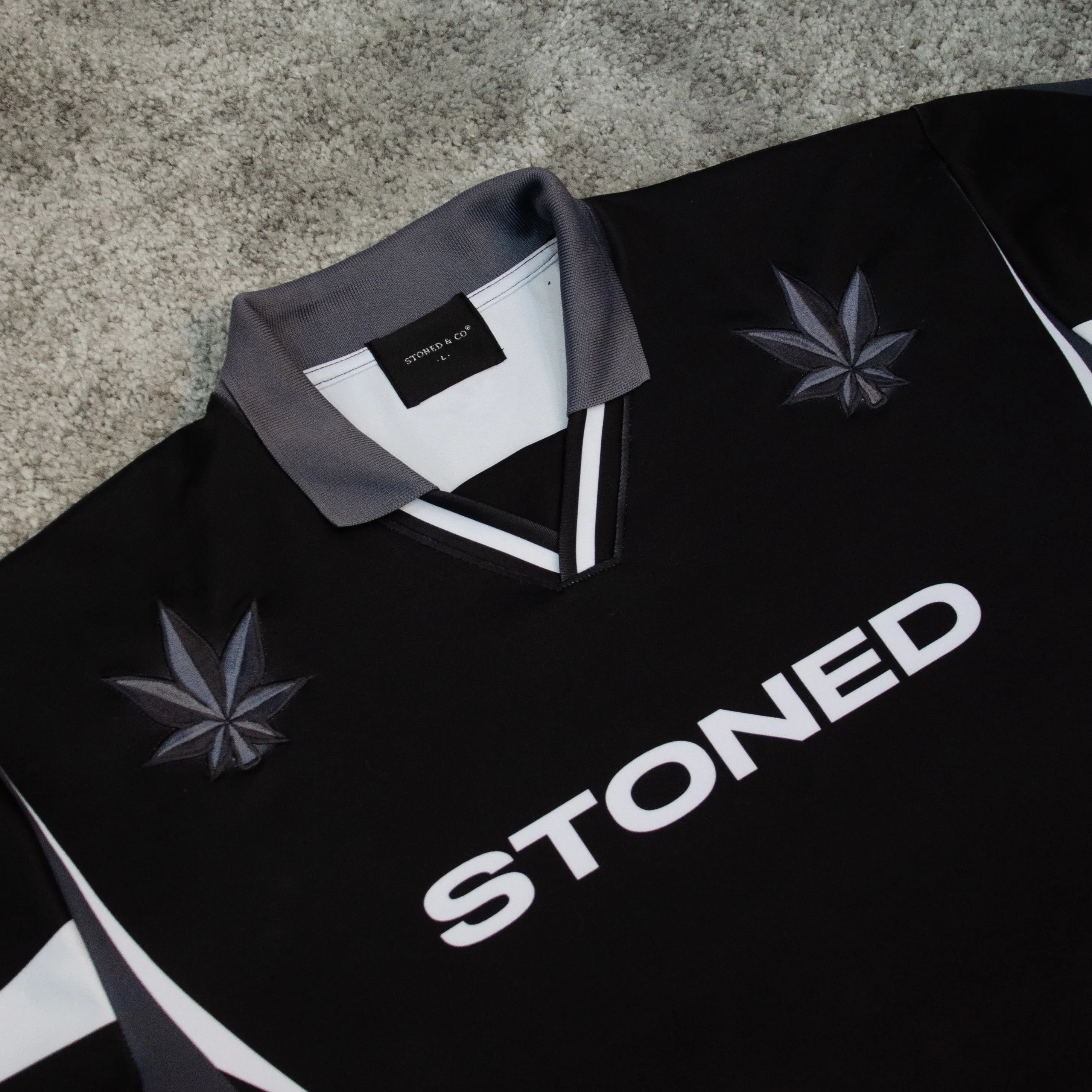 Stoned Classic : Retro UIP Jersey Black Grey