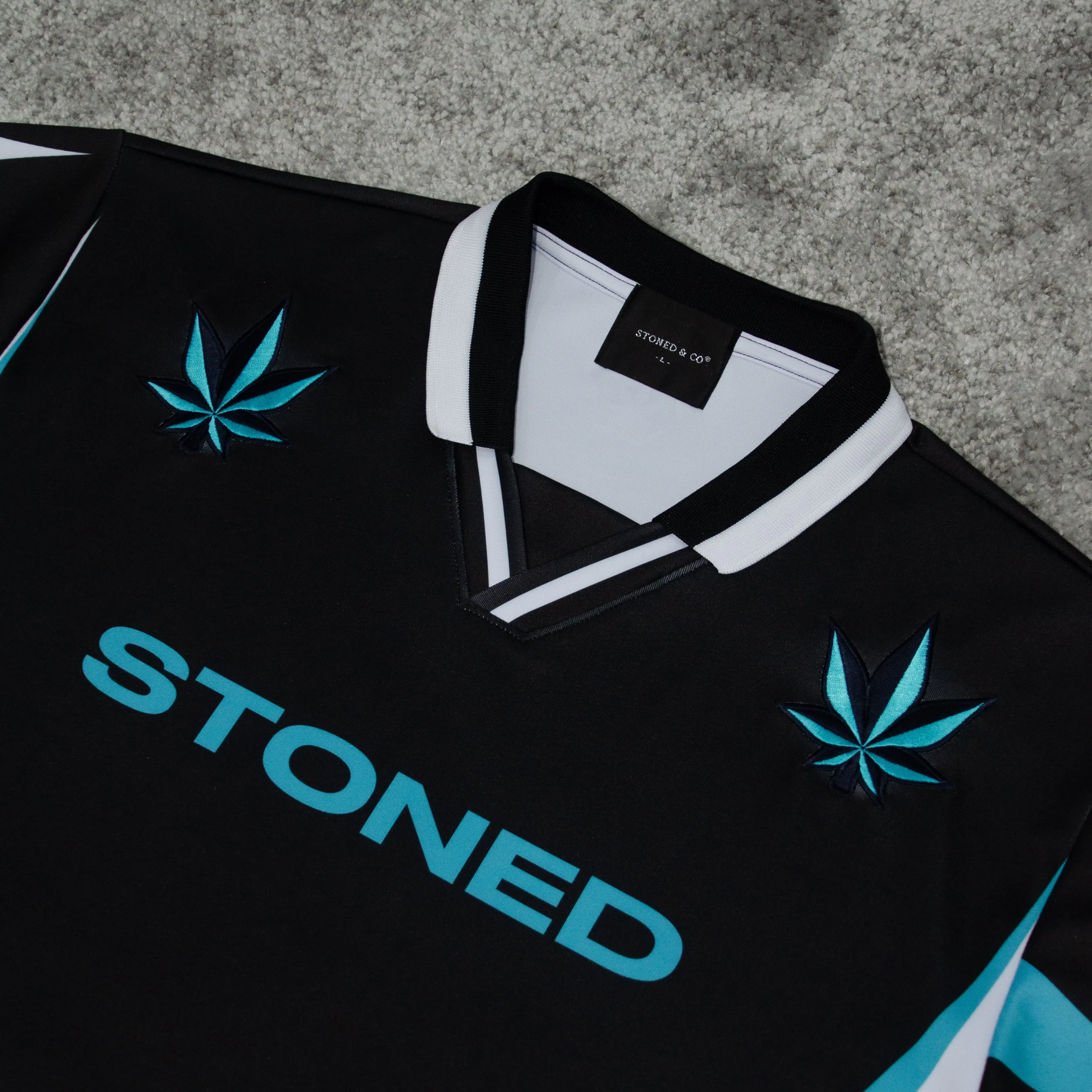 Stoned Classic : Retro UIP Jersey Black Tiffany