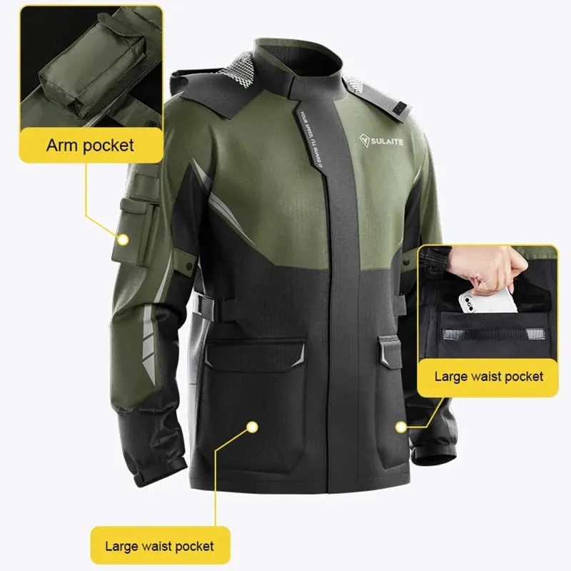 SULAITE Unisex Motorcycle Rain Gear