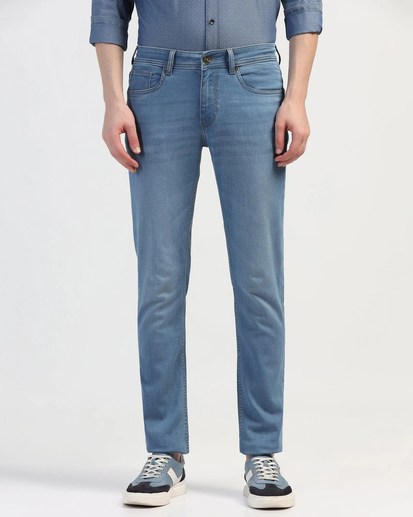 Super Clean Slim Yonk Fit Indigo Blue Jeans - Kai