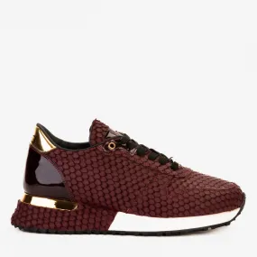 The Majesty Burgundy Leather Men Sneaker