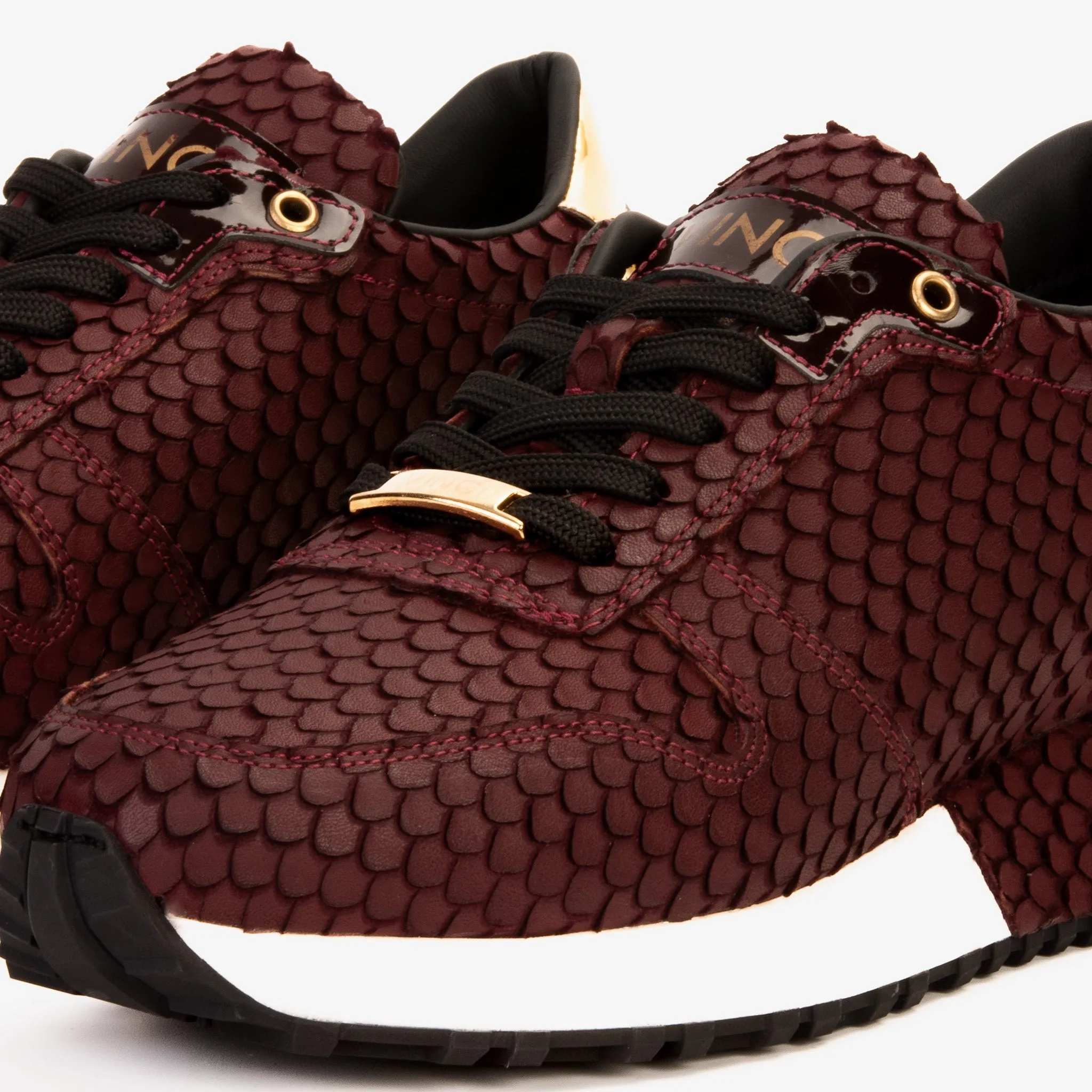 The Majesty Burgundy Leather Men Sneaker