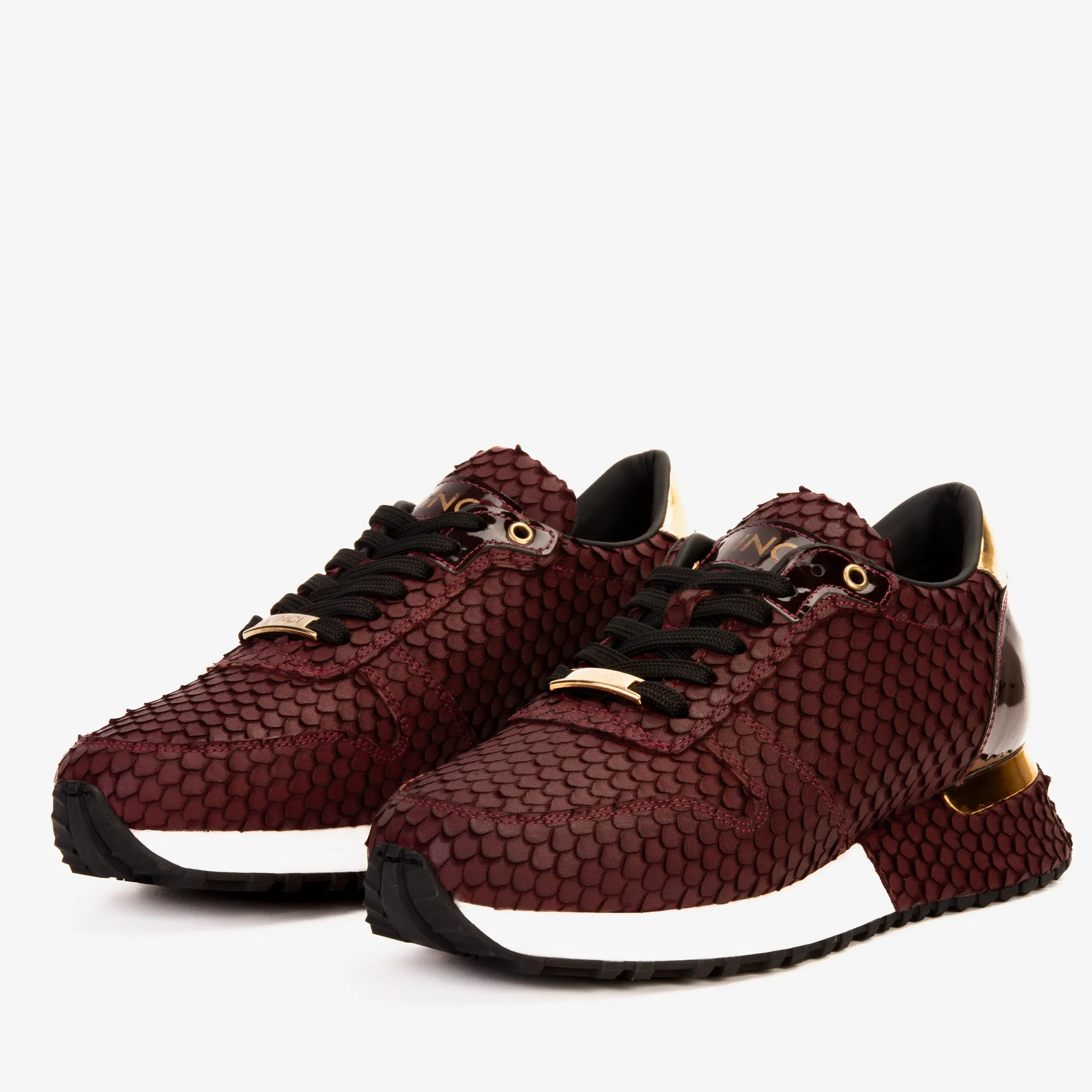 The Majesty Burgundy Leather Men Sneaker