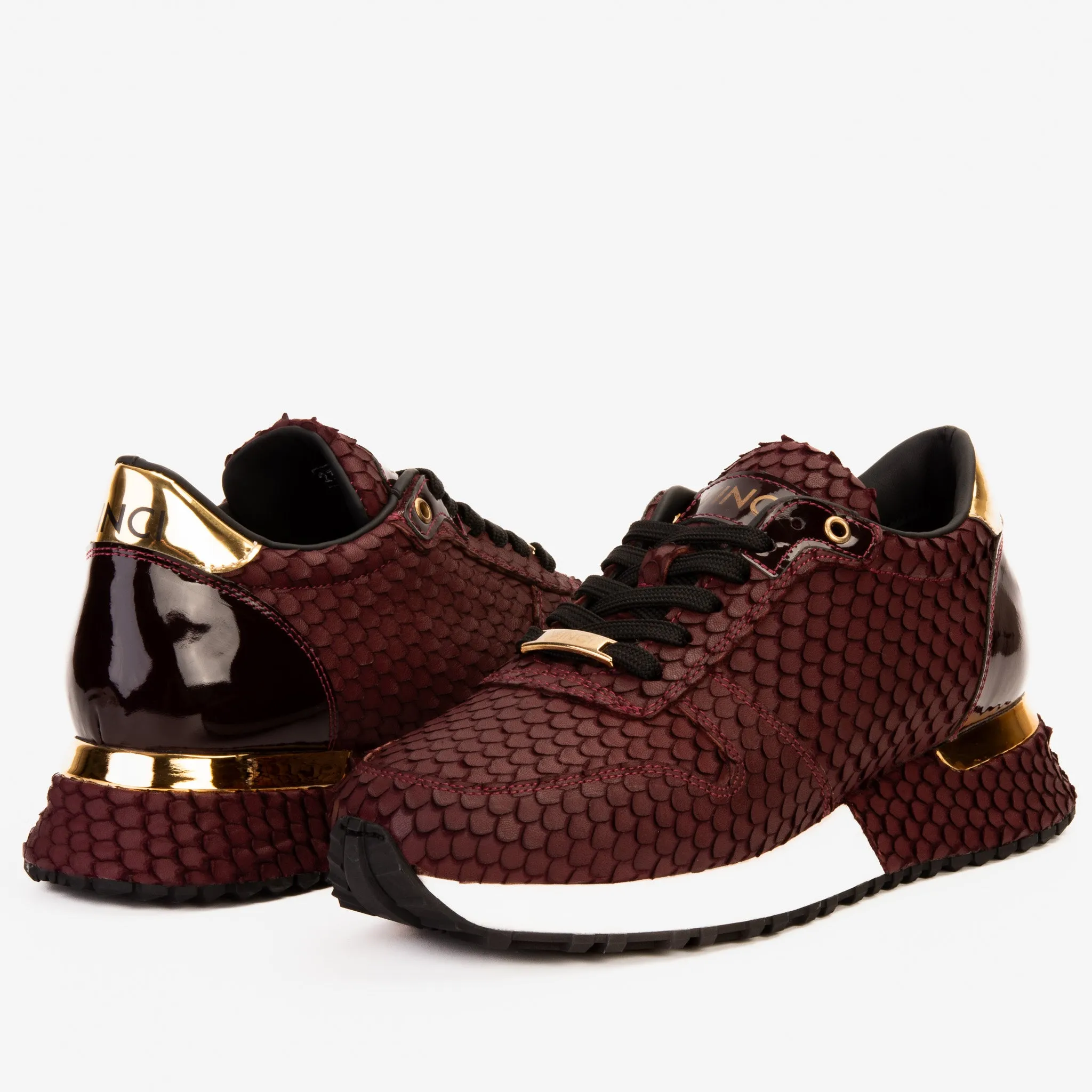 The Majesty Burgundy Leather Men Sneaker