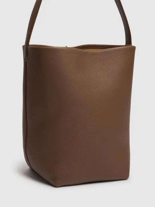 The Row   Medium N/S Park grain leather tote bag 