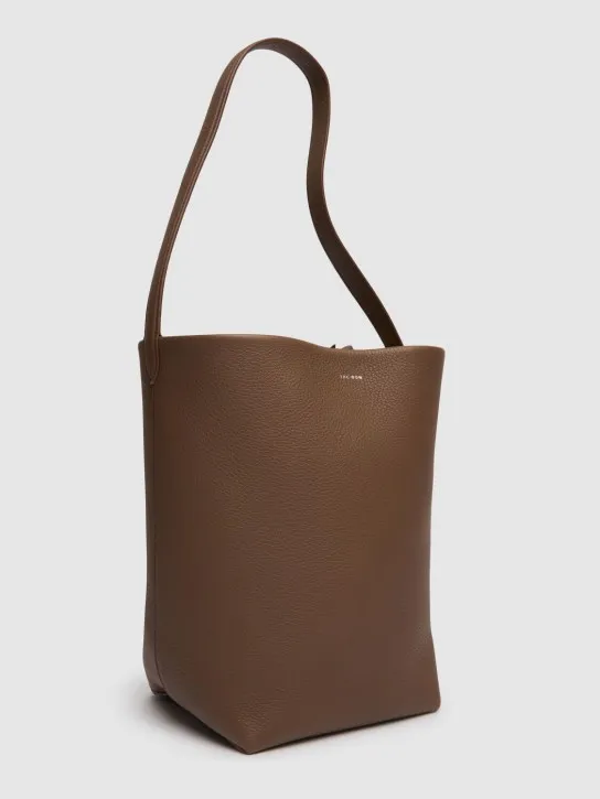 The Row   Medium N/S Park grain leather tote bag 