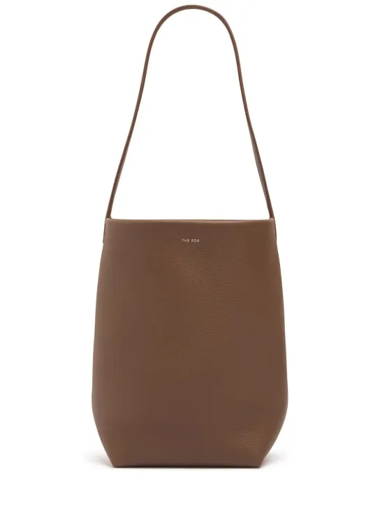 The Row   Medium N/S Park grain leather tote bag 