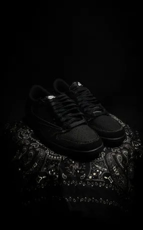 Travis Scott x Air Jordan 1 Retro Low OG SP 'Black Phantom' – Limited Edition Collab