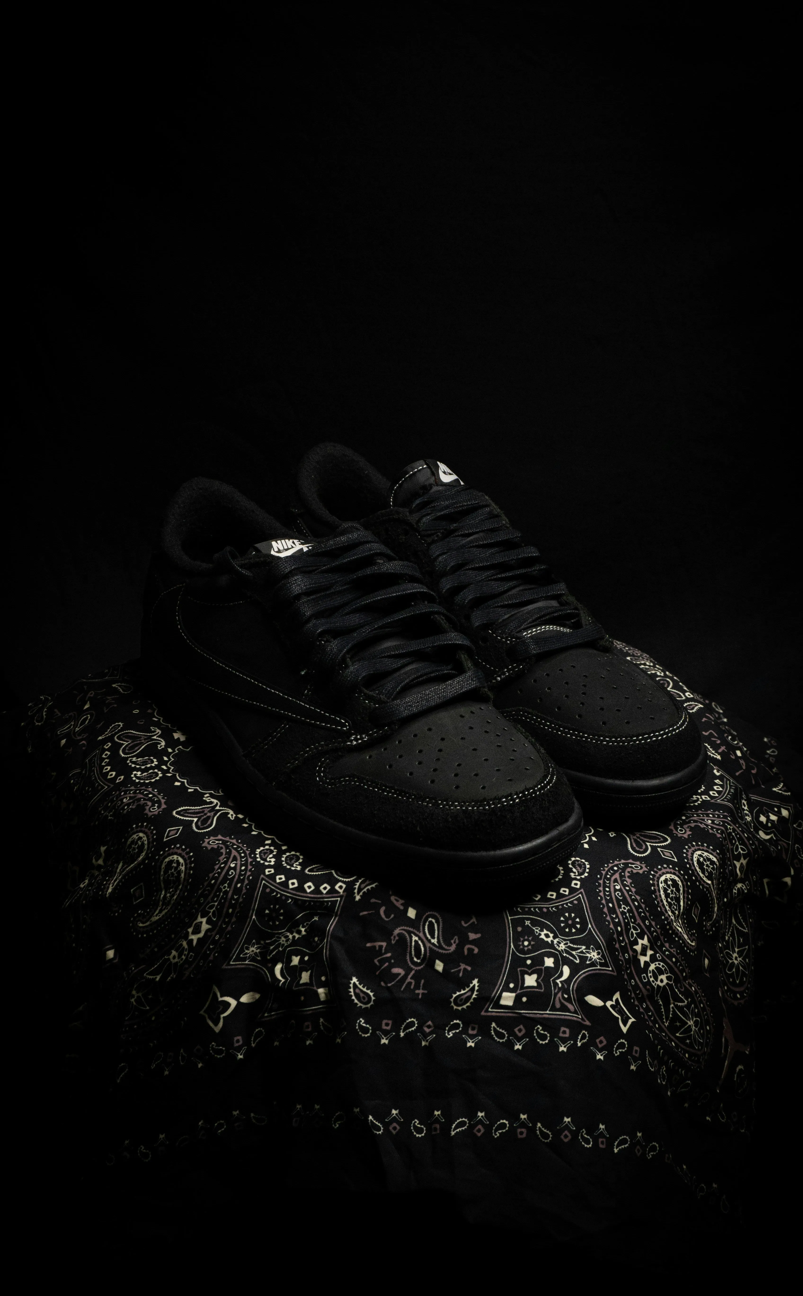 Travis Scott x Air Jordan 1 Retro Low OG SP 'Black Phantom' – Limited Edition Collab