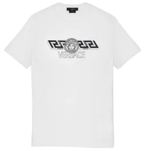 Versace T-Shirt Tessuto Jersey Cotone Con Stampe