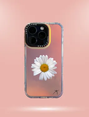 WHITE DAISY - IPHONE HOLOGRAPHIC COVER