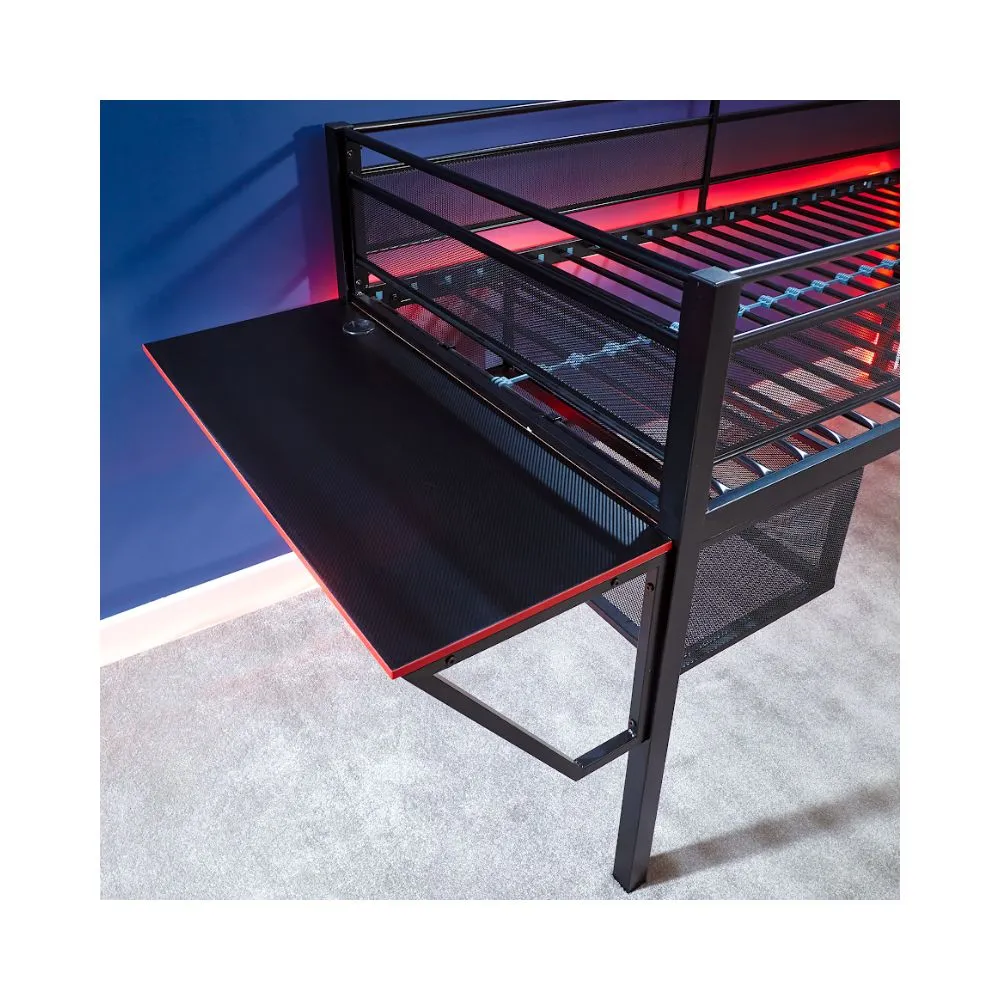 X Rocker Sanctum Mid-Sleeper Gaming Bed & Desk