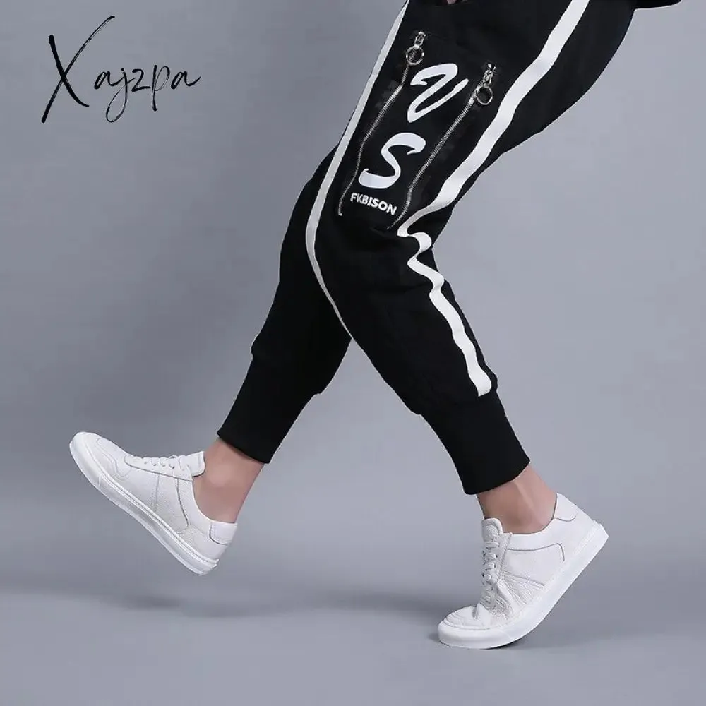 Xajzpa - Men Casual Shoes Luxury Brand Fashion Black White Sneakers Men 100% COw Leather Breathable Soft Walking Footwear